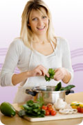 Nutrition 101 classes now forming : photo showing women preparing a healthy meal.